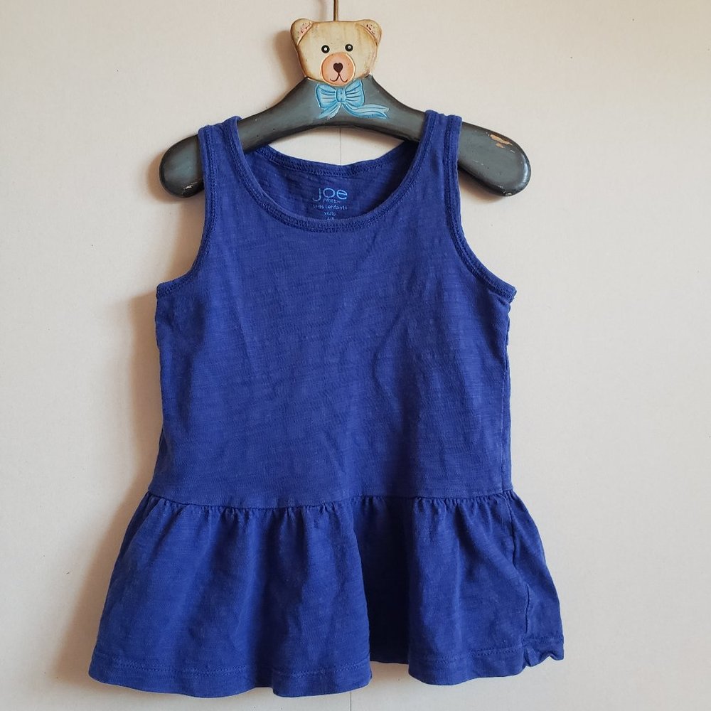 4/$20 dark blue purple Joe Fresh Skirted Tank Girls, size XS 4 to 5 years
